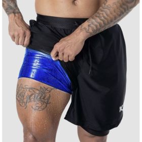 Men's Athletic Heat Trapping Sauna Shorts For Amazon (Option: XL)