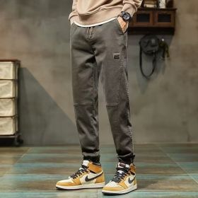 Men's Casual Sports Cropped Ankle-Tight Pants (Option: M66 Army Green-M)