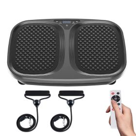 Vibration Plate Exercise Machine for Home Gym, Whole Body Workout Fitness Platform for Weight Loss, Balance Training (Option: black)