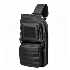 DualUse Foldable Hip Arrow Quiver Bag, MOLLE Compatible Archery Arrow Pouch For Target Shooting & Hunting (Option: black)