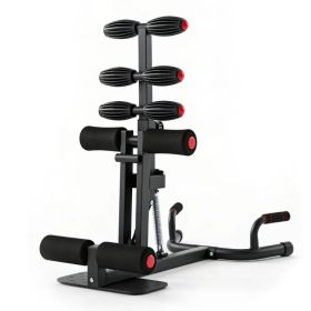 Sissy Squat Machine for Home Gym, All-in-One Deep Squat & Ab Workout Equipment, Adjustable Leg Exercise Machine for Glutes & Quads, 300 Lbs Capac (Option: red)