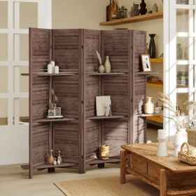 Tall Wood Privacy Screen Room Divider (No shipments on weekends) (Option: Default Title)